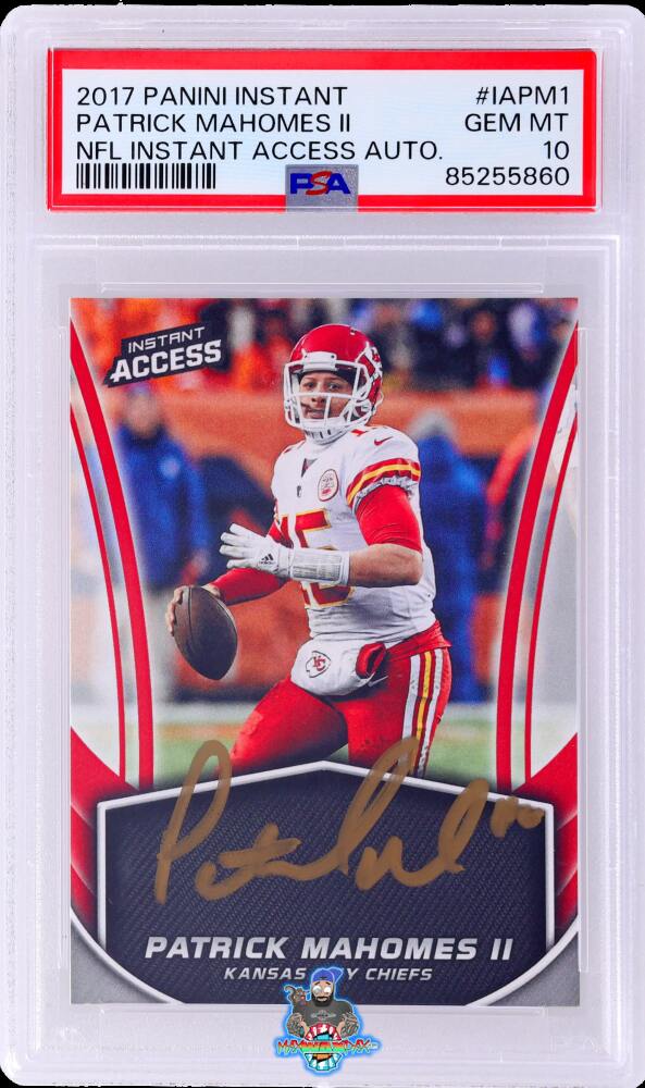 2017 Panini Instant Access Autograph Patrick Mahomes II #IAPM1 /25