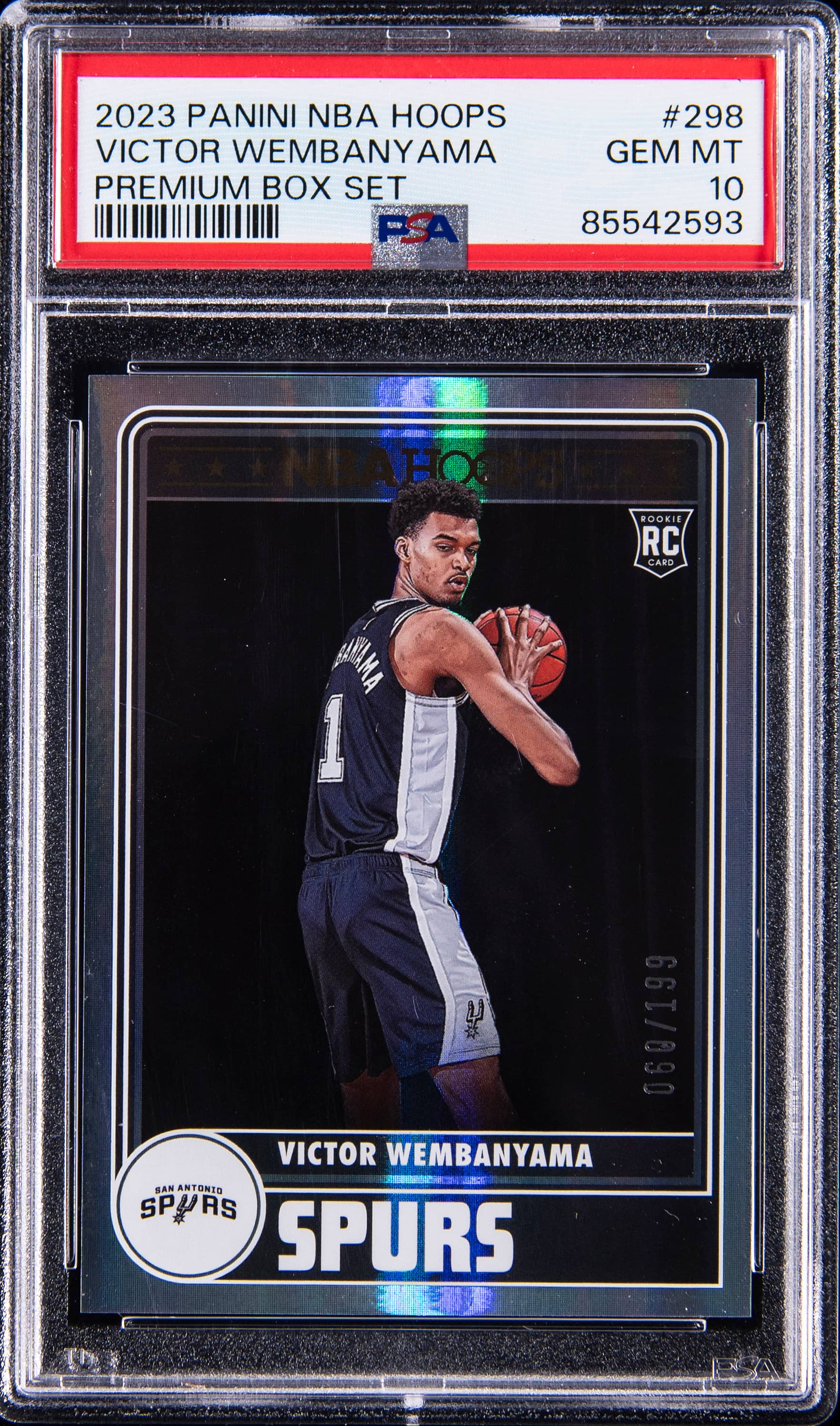 2023 Hoops Premium Box Set Victor Wembanyama #298 /199