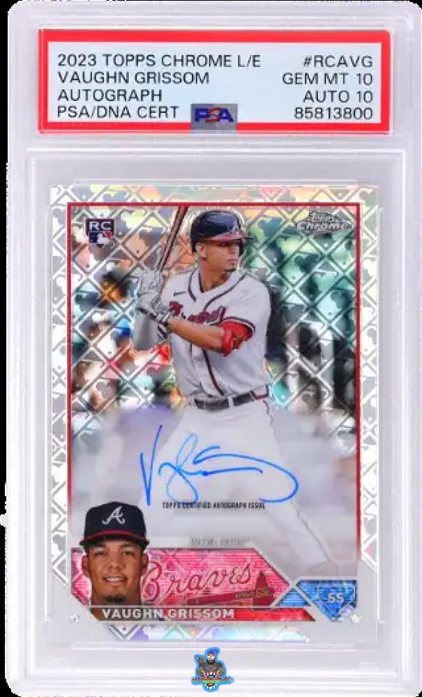 2023 Topps Chrome Logofractor Autograph Vaughn Grissom #RCAVG