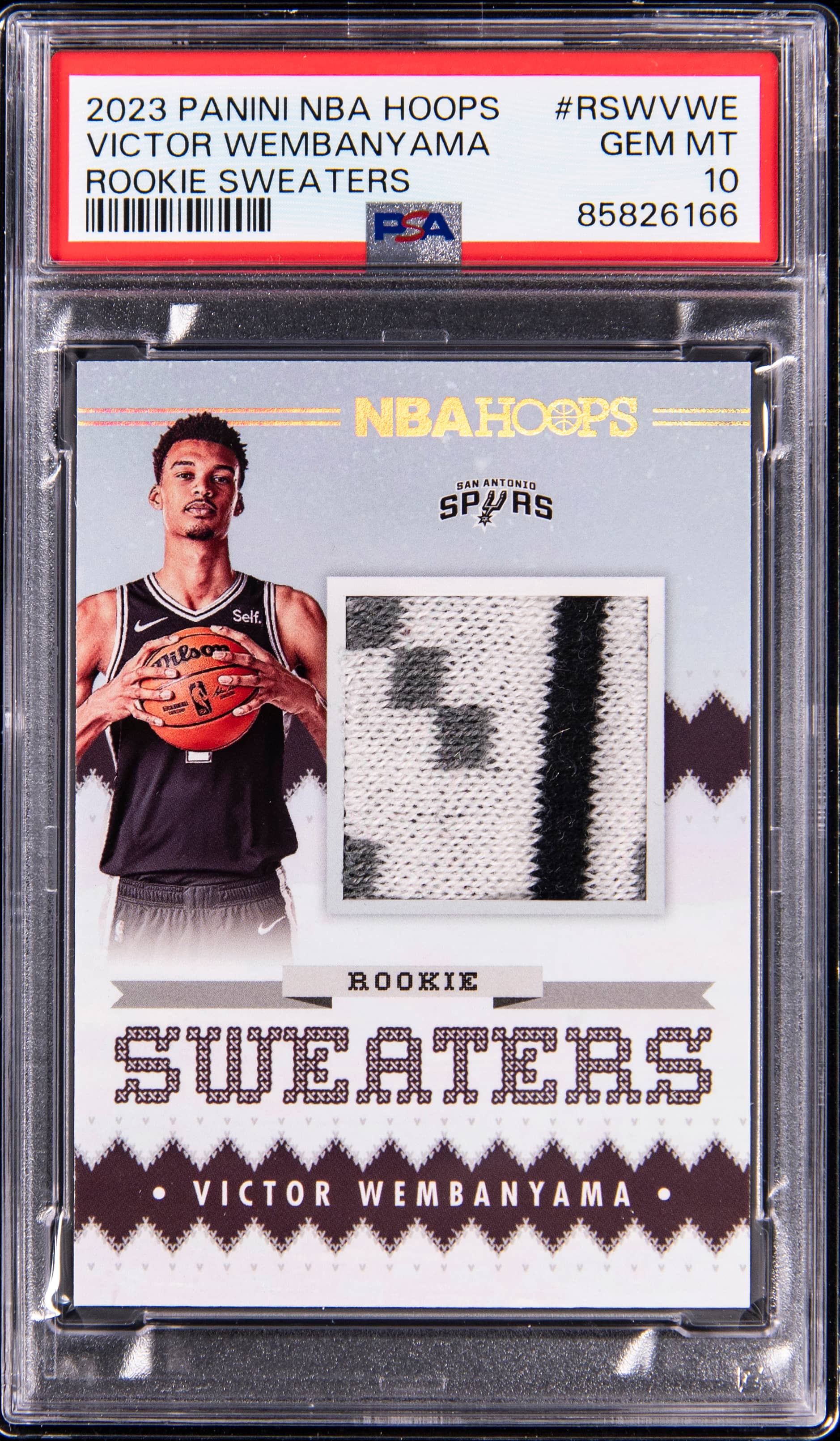 2023 Hoops Rookie Sweaters Victor Wembanyama #33