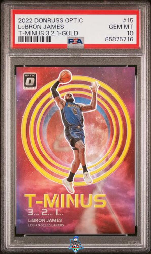 2022 Donruss Optic T-Minus 3...2...1... Gold LeBron James #15 /10