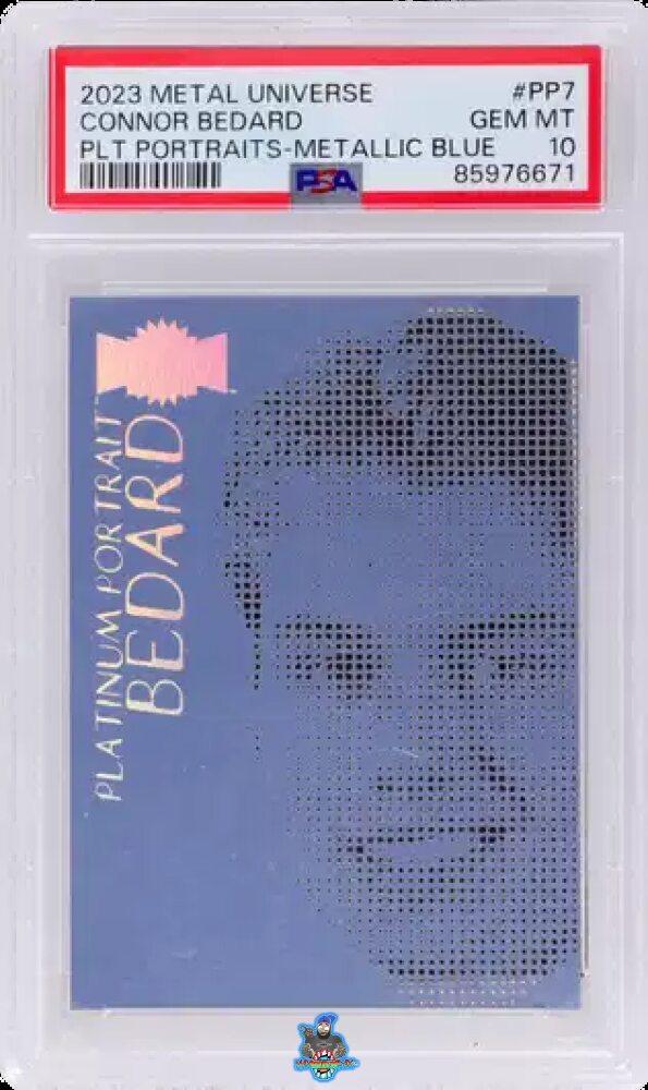 2023 Upper Deck Metal Universe Platinum Portrait Metallic Blue Connor Bedard #PP7