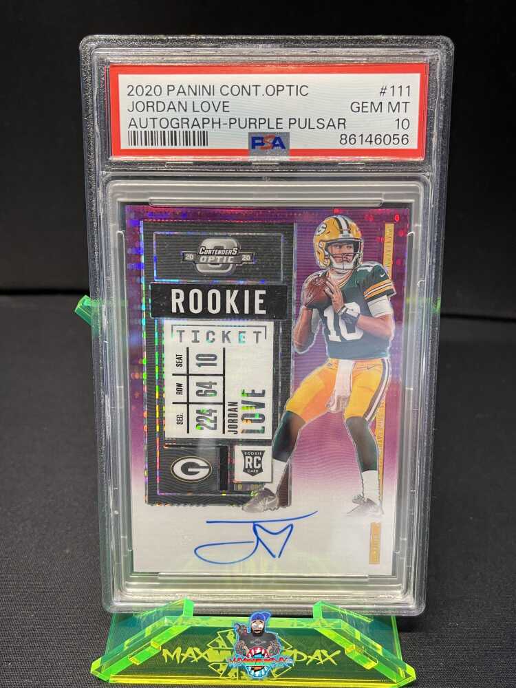 2020 Panini Contenders Optic Purple Pulsar Jordan Love #111 /21