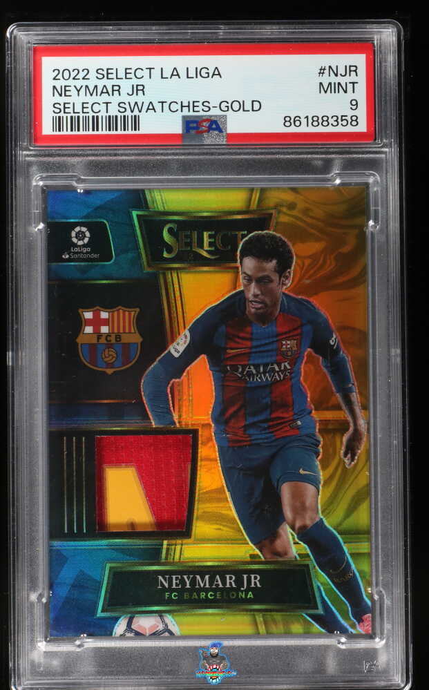 2022 Panini Select La Liga Select Swatches Gold Neymar Jr #12 /10