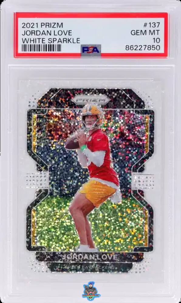 2021 Panini Prizm White Sparkle Prizm Jordan Love #137