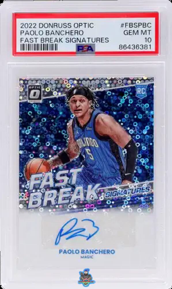 2022 Donruss Optic Fast Break Signatures Paolo Banchero #221