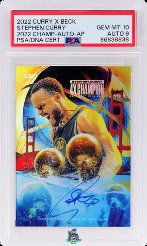 2022 Stephen Curry X Tyson Beck '22 4x Champion Autograph Artist Proof Stephen Curry /22