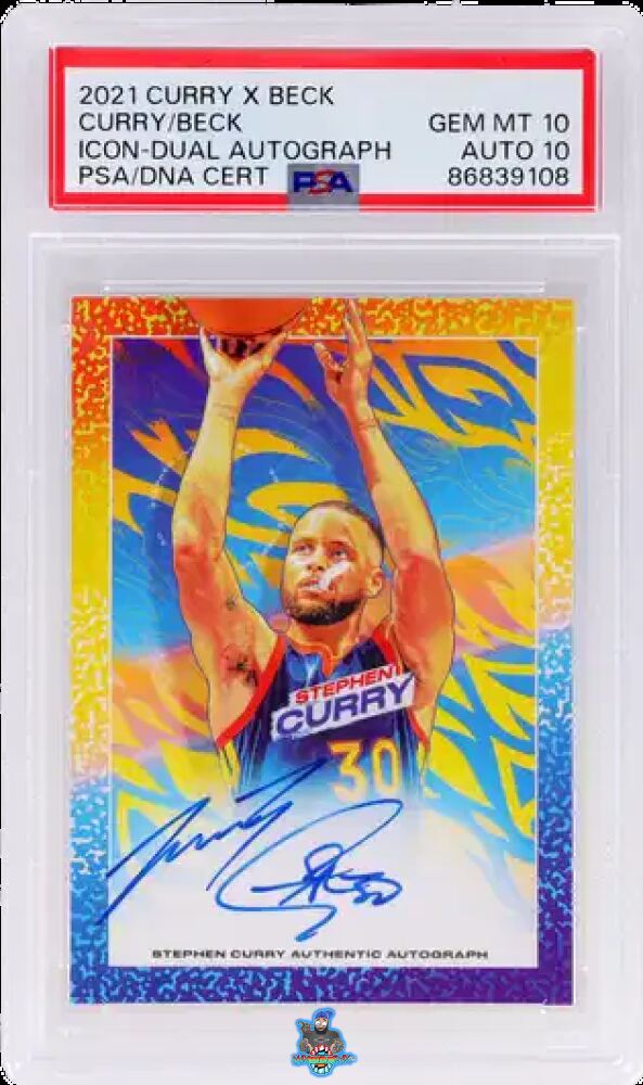 2021 Stephen Curry X Tyson Beck Icon Dual Autographs Stephen Curry/Tyson Beck /5