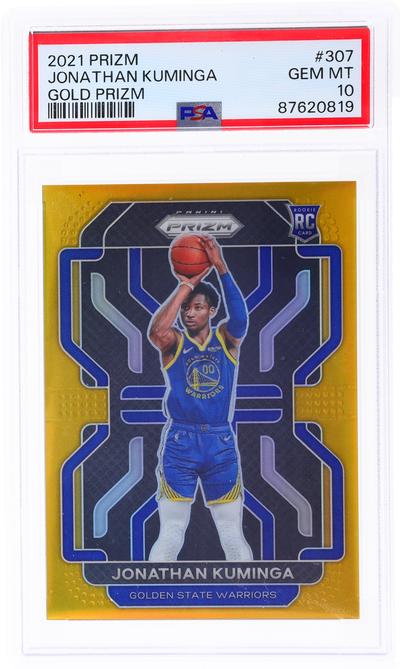 2021 Panini Prizm Gold Prizm Jonathan Kuminga #307 /10