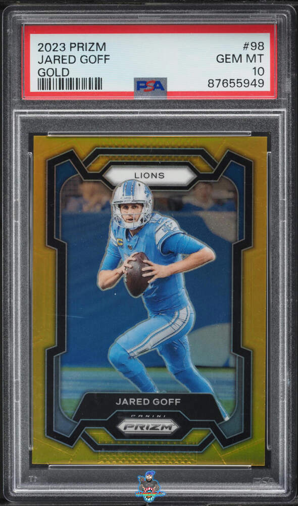 2023 Panini Prizm Gold Prizm Jared Goff #98 /10