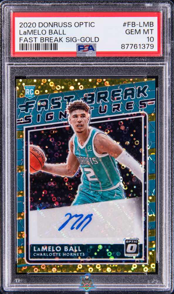 2020 Donruss Optic Fast Break Signature Gold Lamelo Ball #53 /10