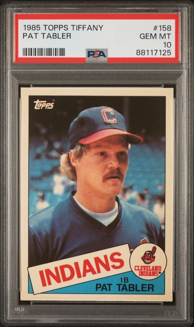 1985 Topps Tiffany Pat Tabler #158 /5000