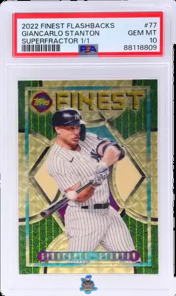 2022 Finest Flashbacks Superfractor Giancarlo Stanton #77 /1