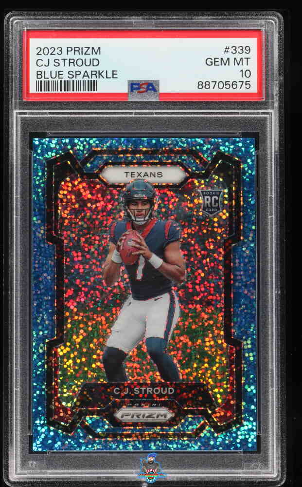2023 Panini Prizm Blue Sparkle Prizm CJ Stroud #339 /96