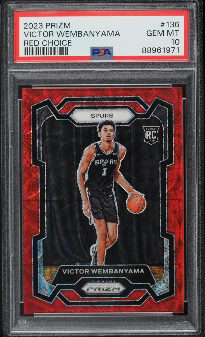 2023 Panini Prizm Choice Red Prizm Victor Wembanyama #136 /88
