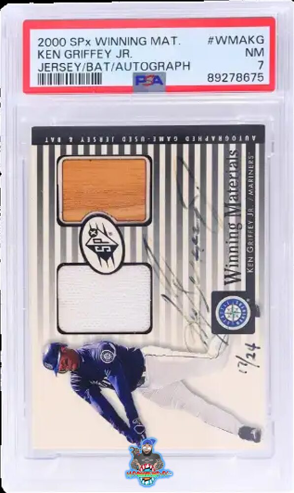 2000 Spx Autograph Winning Materials Jersey / Bat Ken Griffey Jr. #KG3 /24