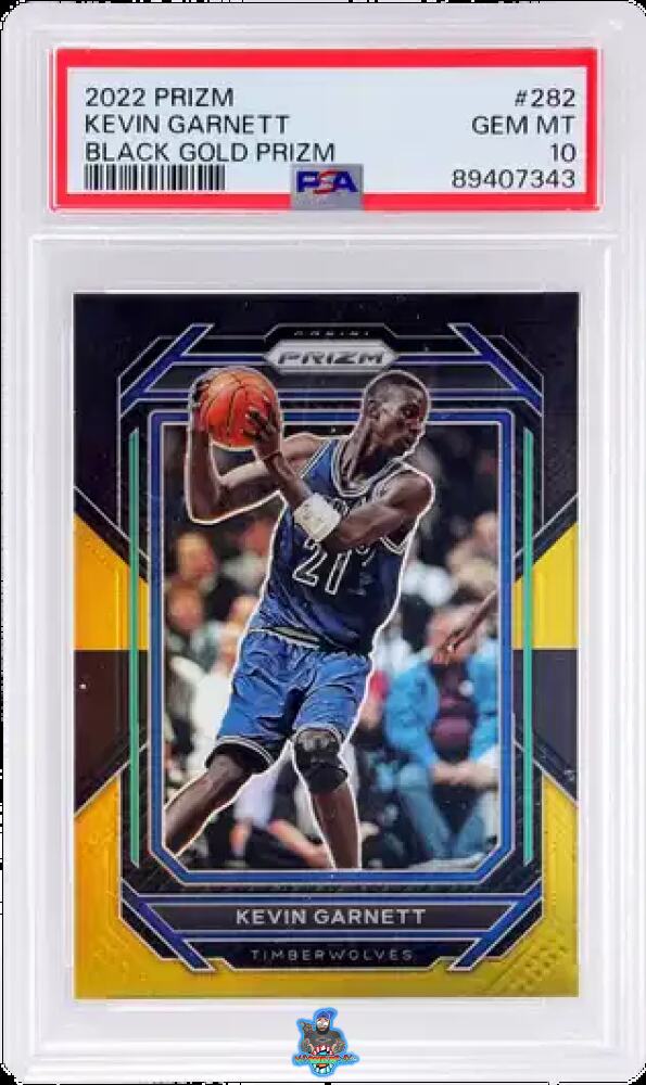 2022 Panini Prizm Black Gold Prizm Kevin Garnett #282 /5