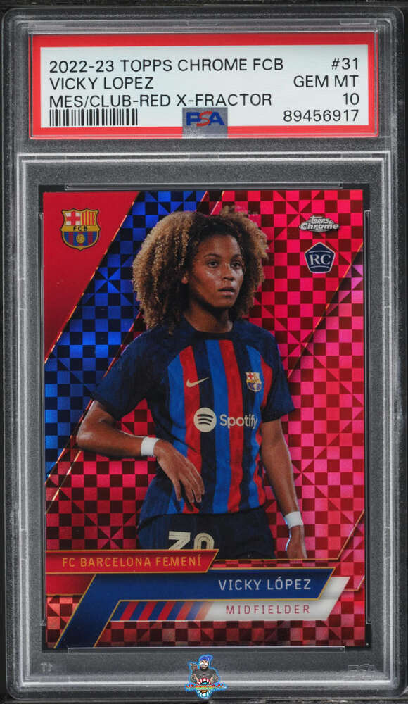 2022 Topps Chrome Fc Barcelona Mes Que Un Club Red X-Fractor Vicky Lopez #31