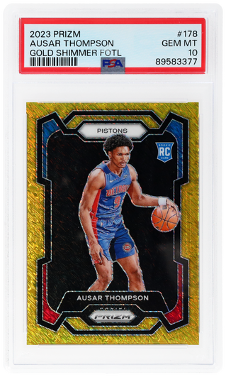2023 Panini Prizm Gold Shimmer Fotl Ausar Thompson #178 /10