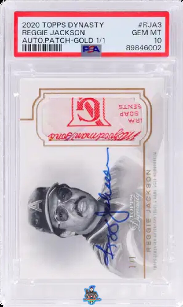 2020 Topps Dynasty Autograph Patch Gold Reggie Jackson #DAPRJA3 /1