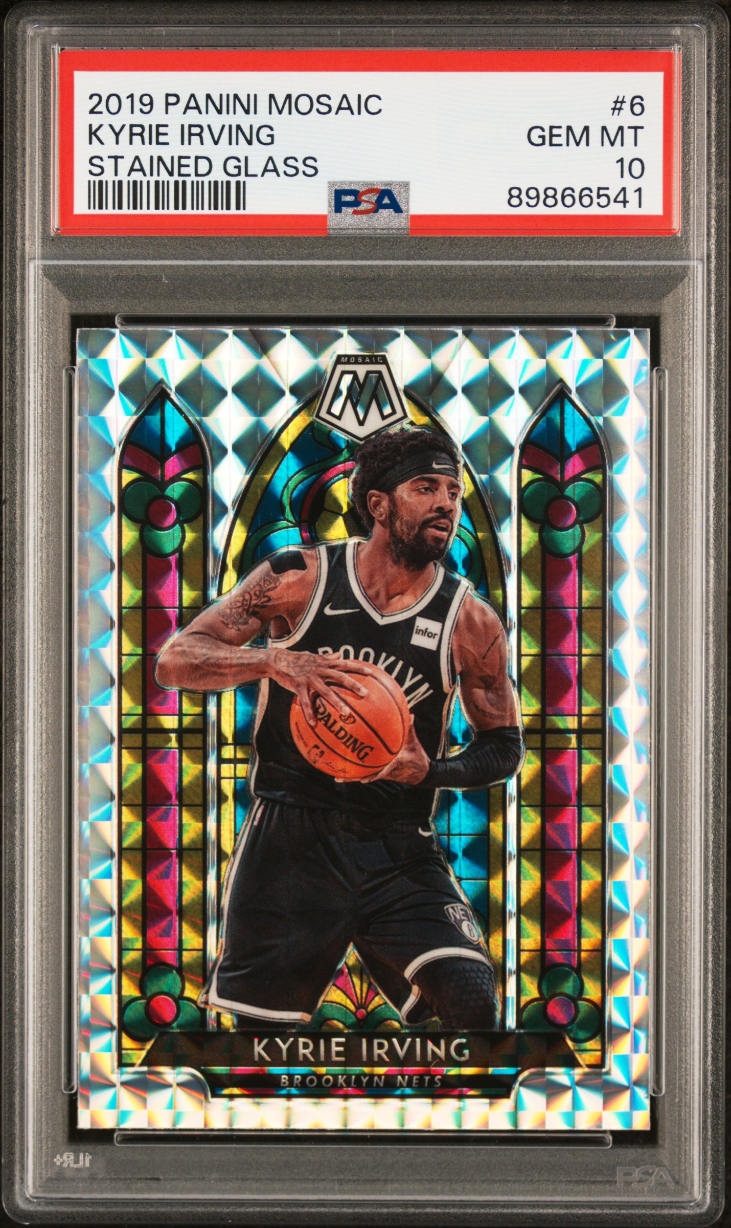 2019 Panini Mosaic Stained Glass Prizm Kyrie Irving #6