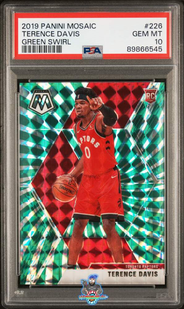 2019 Panini Mosaic Green Swirl Mosaic Prizm Terence Davis #226 /10
