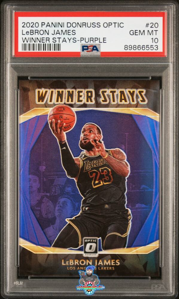 2020 Donruss Optic Winner Stays Purple LeBron James #20