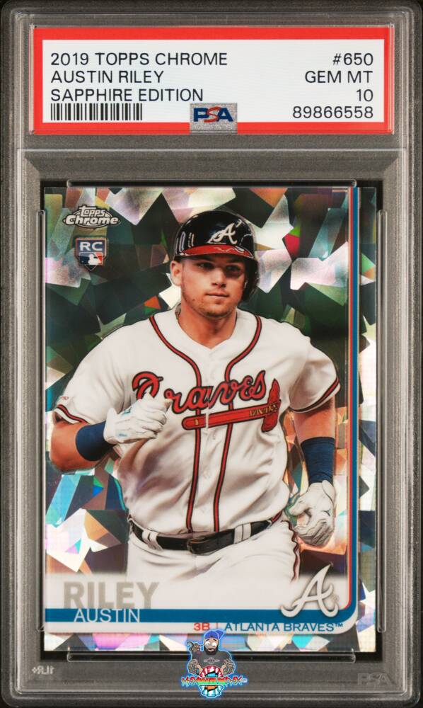 2019 Topps Chrome Sapphire Edition Austin Riley #650