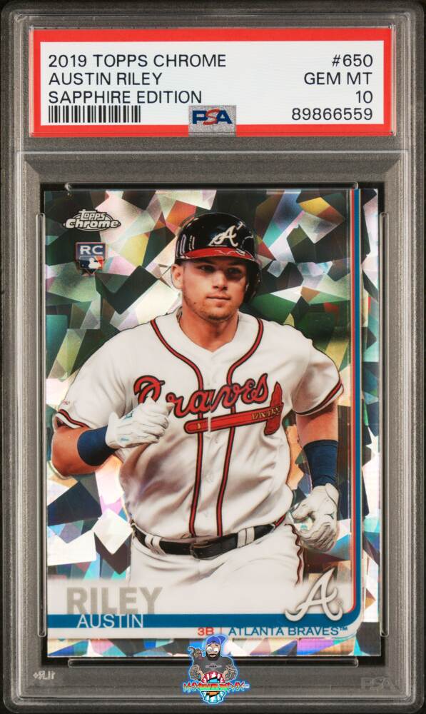 2019 Topps Chrome Sapphire Edition Austin Riley #650