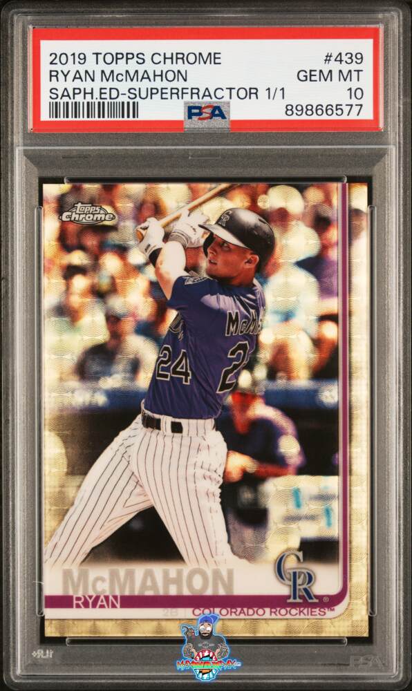 2019 Topps Chrome Sapphire Superfractor Ryan Mcmahon #439 /1