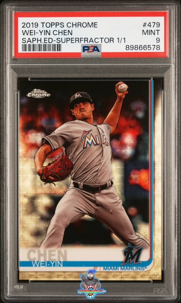 2019 Topps Chrome Sapphire Superfractor Wei-Yin Chen #479 /1