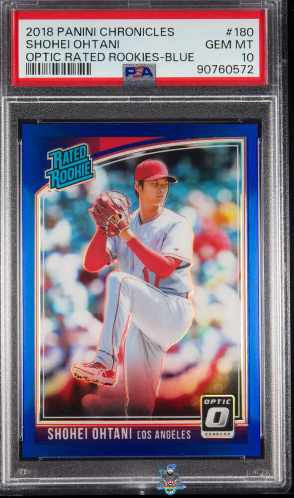 2018 Panini Chronicles Donruss Optic Rated Rookie Blue Shohei Ohtani #180 /149