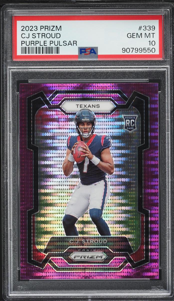 2023 Panini Prizm Purple Pulsar Prizm CJ Stroud #339