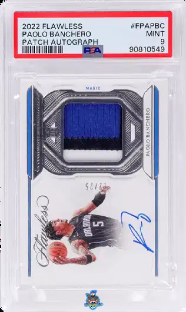 2022 Panini Flawless Patch Autograph Paolo Banchero #FPAPBC /25