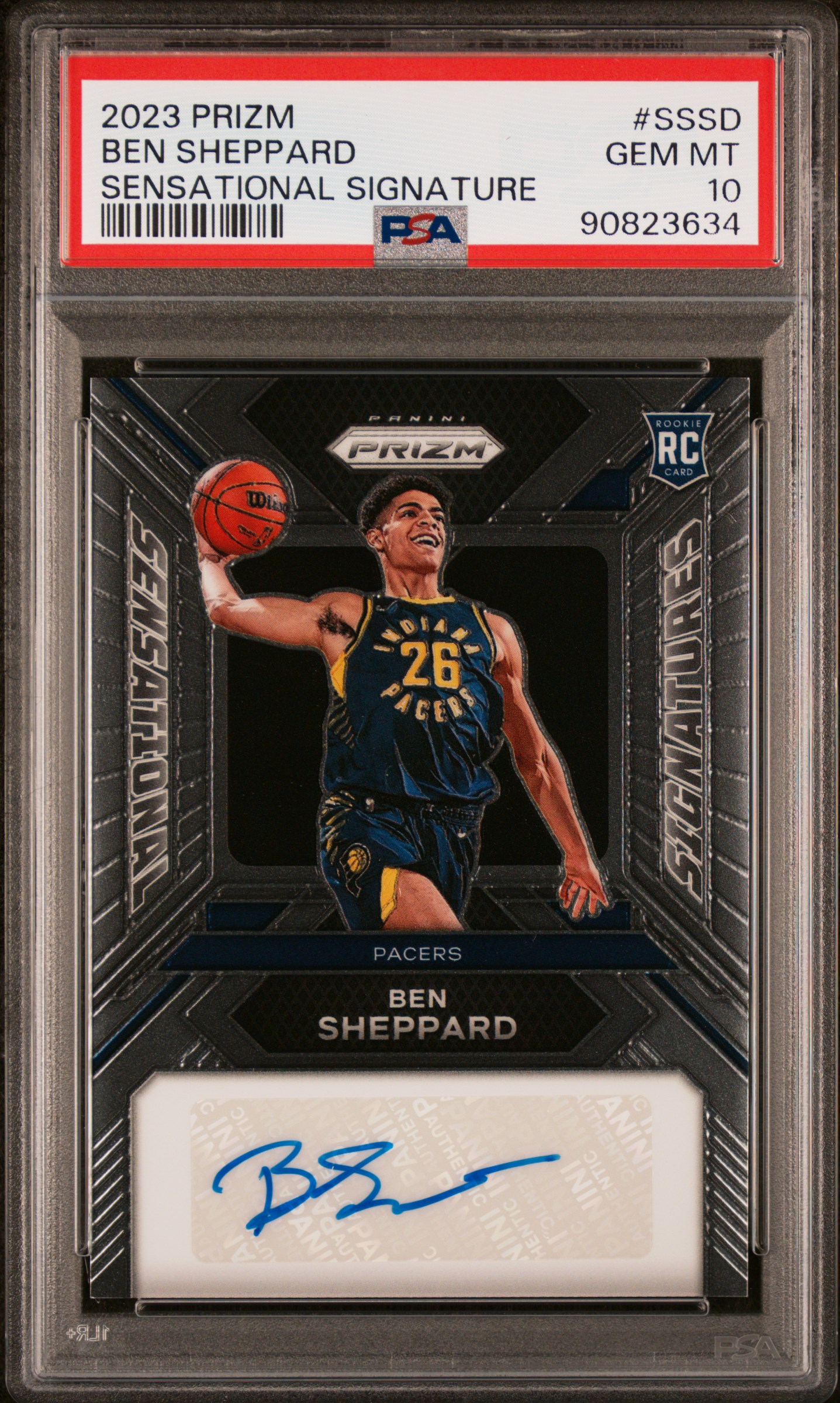 2023 Panini Prizm Sensational Signature Ben Sheppard #53
