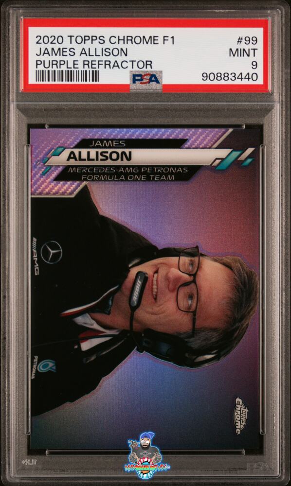 2020 Topps Chrome Formula 1 Purple Refractor James Allison #99 /399