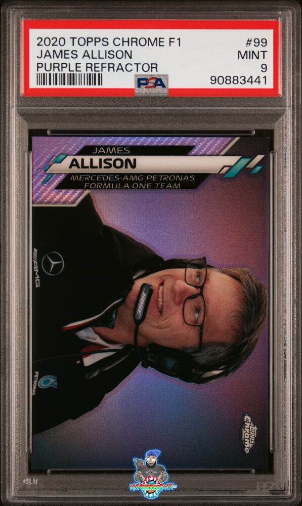 2020 Topps Chrome Formula 1 Purple Refractor James Allison #99 /399