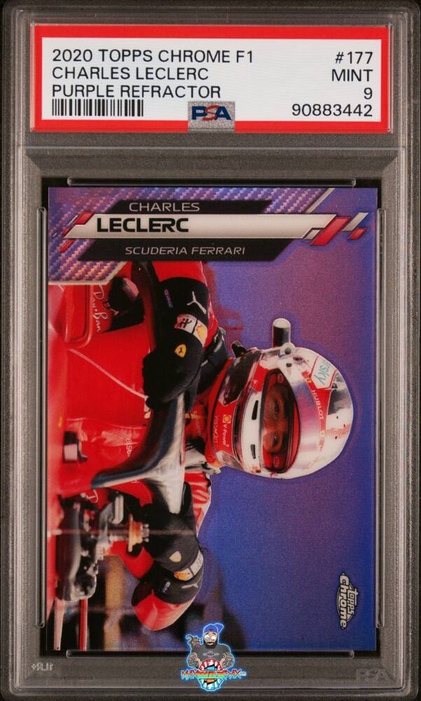 2020 Topps Chrome Formula 1 Purple Refractor Charles Leclerc #177 /399