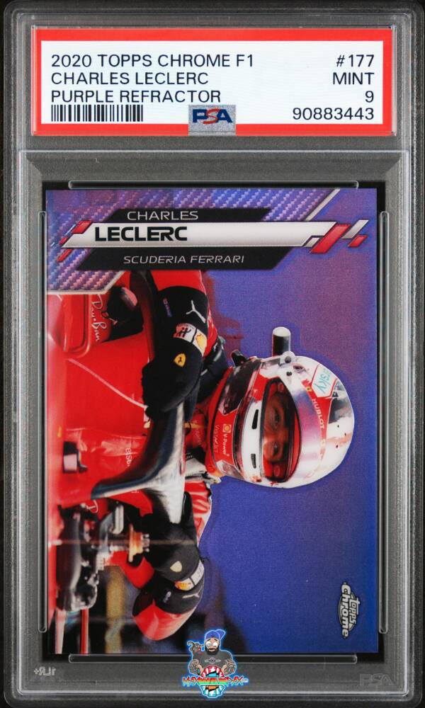 2020 Topps Chrome Formula 1 Purple Refractor Charles Leclerc #177 /399