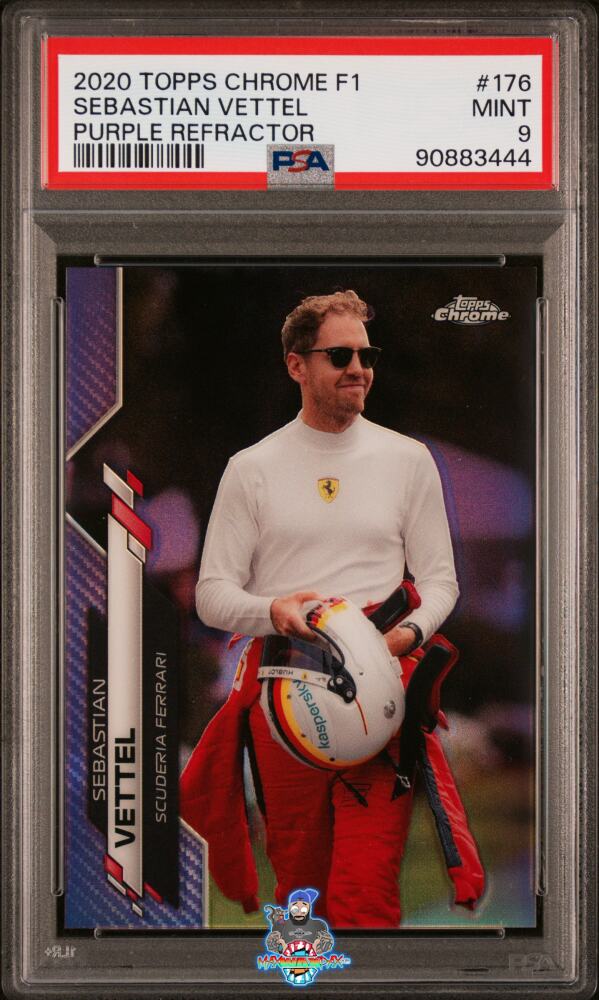 2020 Topps Chrome Formula 1 Purple Refractor Sebastian Vettel #176 /399