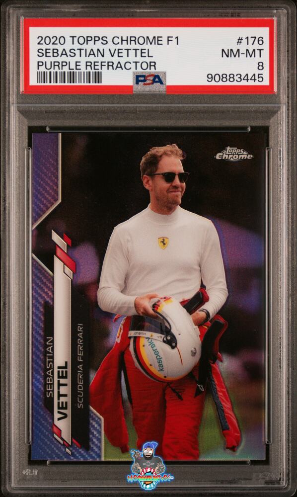 2020 Topps Chrome Formula 1 Purple Refractor Sebastian Vettel #176 /399
