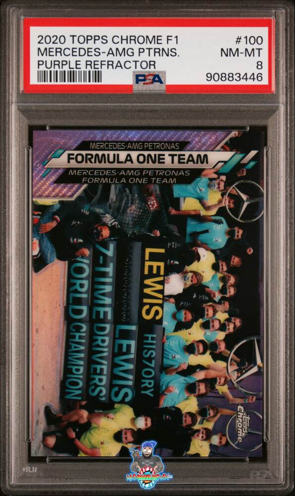 2020 Topps Chrome Formula 1 Purple Refractor Mercedes-Amg Petronas F1 Team #100 /399