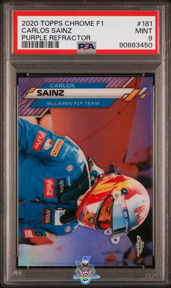 2020 Topps Chrome Formula 1 Purple Refractor Carlos Sainz #181 /399