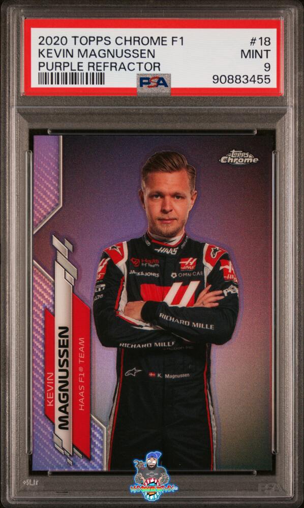 2020 Topps Chrome Formula 1 Purple Refractor Kevin Magnussen #18 /399