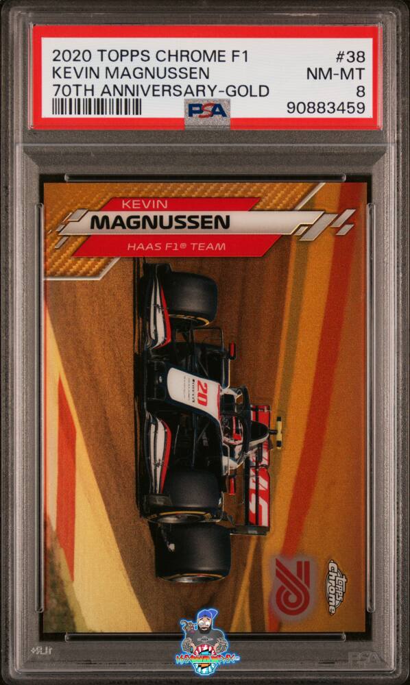 2020 Topps Chrome Formula 1 70th Anniversary Gold Refractor Kevin Magnussen #38