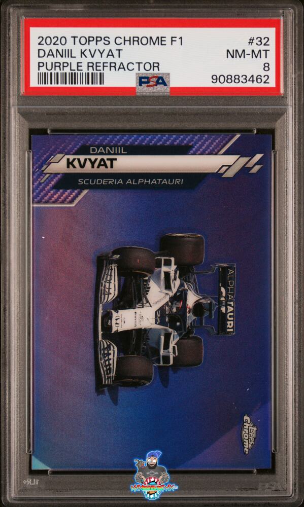 2020 Topps Chrome Formula 1 Purple Refractor Daniil Kvyat #32 /399