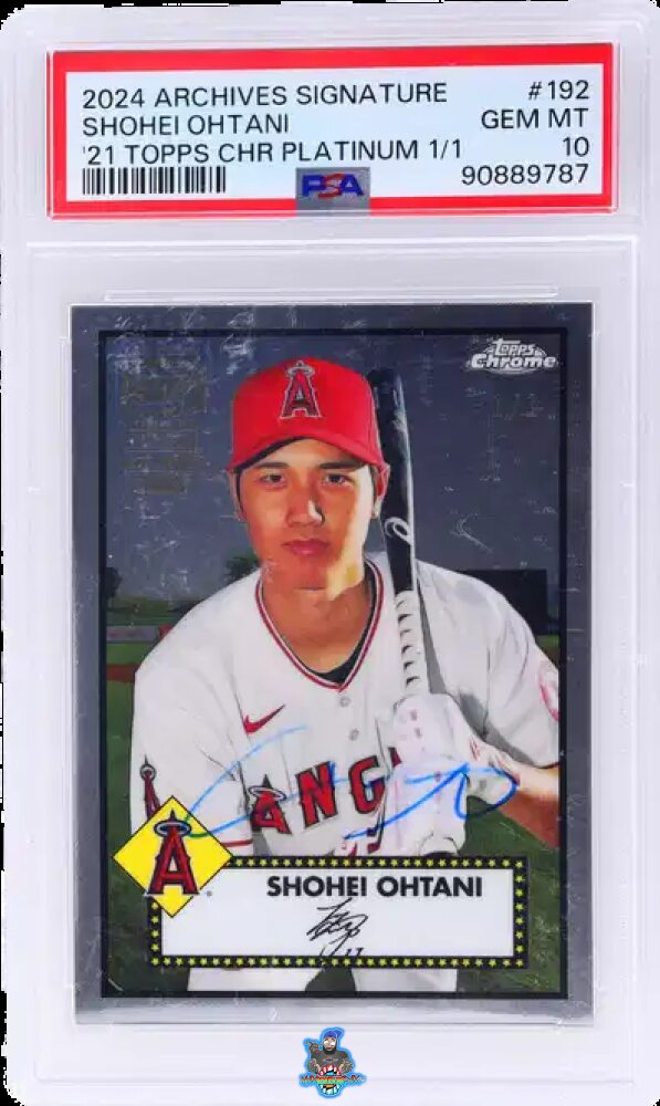 2024 Topps Archives Signature Series '21 Topps Chrome Platinum Shohei Ohtani #192 /1