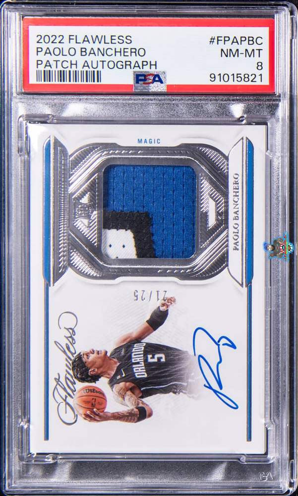 2022 Panini Flawless Patch Autograph Paolo Banchero #FPAPBC /25
