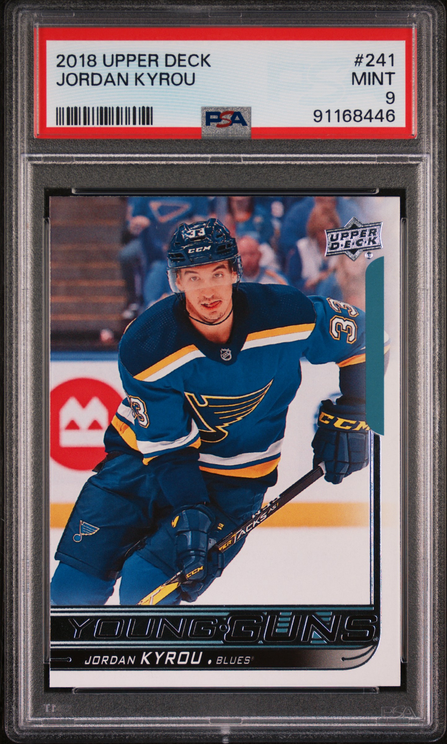 2018 Upper Deck Young Guns Jordan Kyrou #241