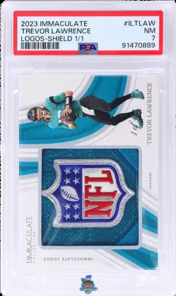 2023 Panini Immaculate Collection Immaculate Logos NFL Shield Trevor Lawrence #ILTLAW /1